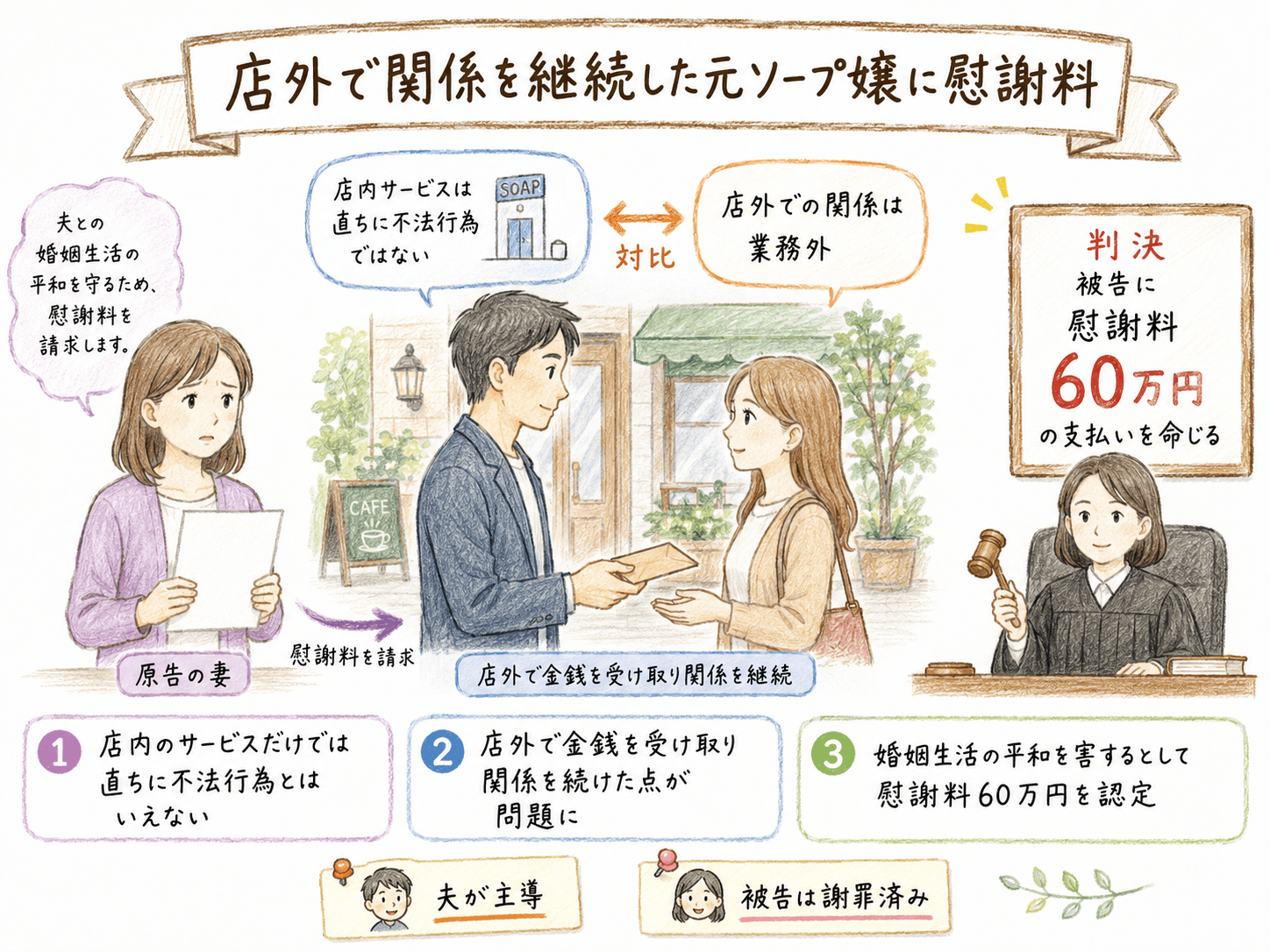 ３－２　東京地判平成２７年７月２７日→６０万円認容